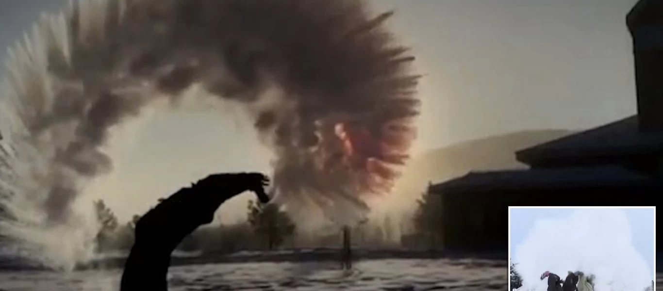 Κίνα: Πετούν καυτό νερό στον αέρα και... παγώνει στη στιγμή (βίντεο)